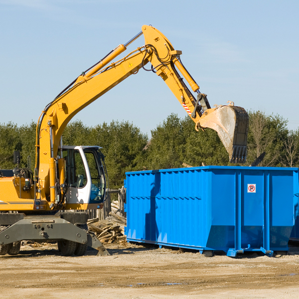 how many times can i have a residential dumpster rental emptied in Evans